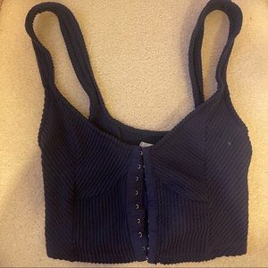 Urban outfitters blue crop top